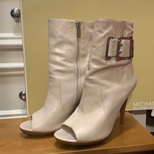 Cute peep-toe booties